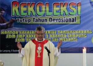 Rekoleksi Tahun Devosional Kantor Yayasan, SMP Xaverius 2 Bandar Lampung dan TK Xaverius Sri Menanti