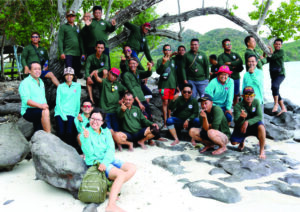 Kebersamaan Besama SDM Satpam di Pulau Pahawang